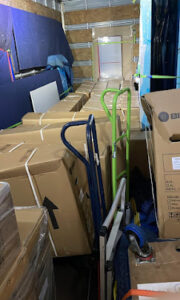 Removalist packing - boxes, trolleys